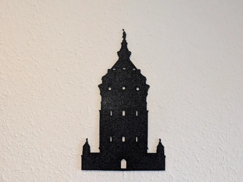 Mannheimer Wasserturm Silhouette