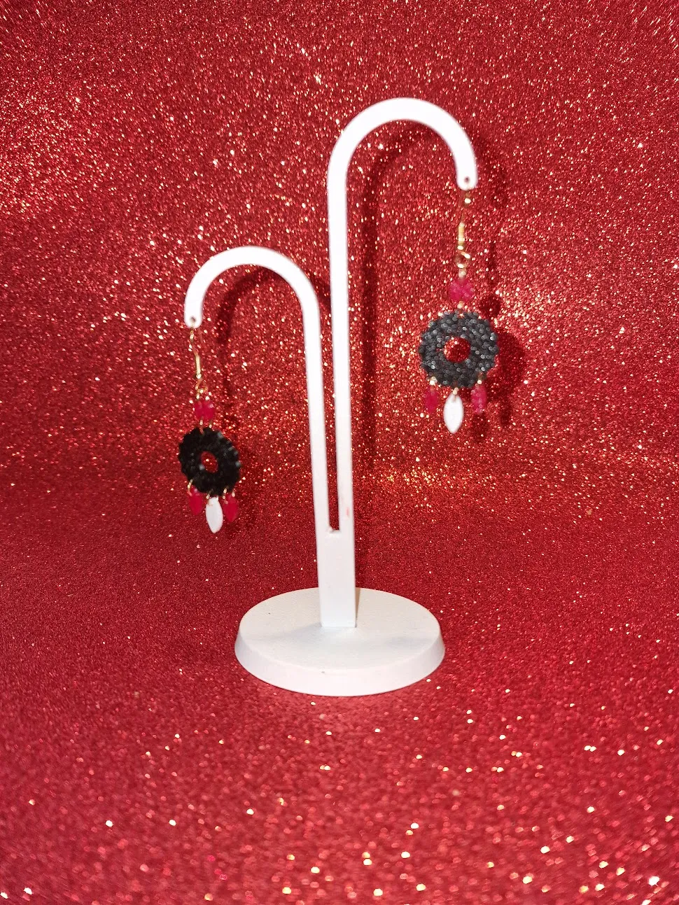 Elegant dream catcher earrings view 3