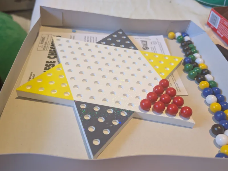 Chinese Checkers board for marbles