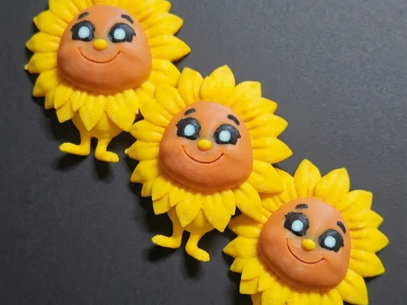 Happy Sunflower Fridge magnet
