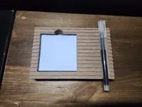Wood Textured Post-it Dock