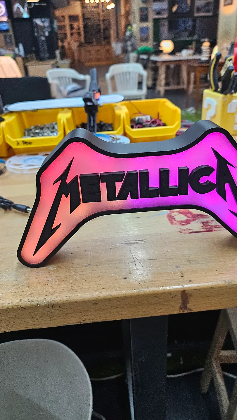 Metallica 3d letters led lightbox by Tommy Gun - MakerWorld
