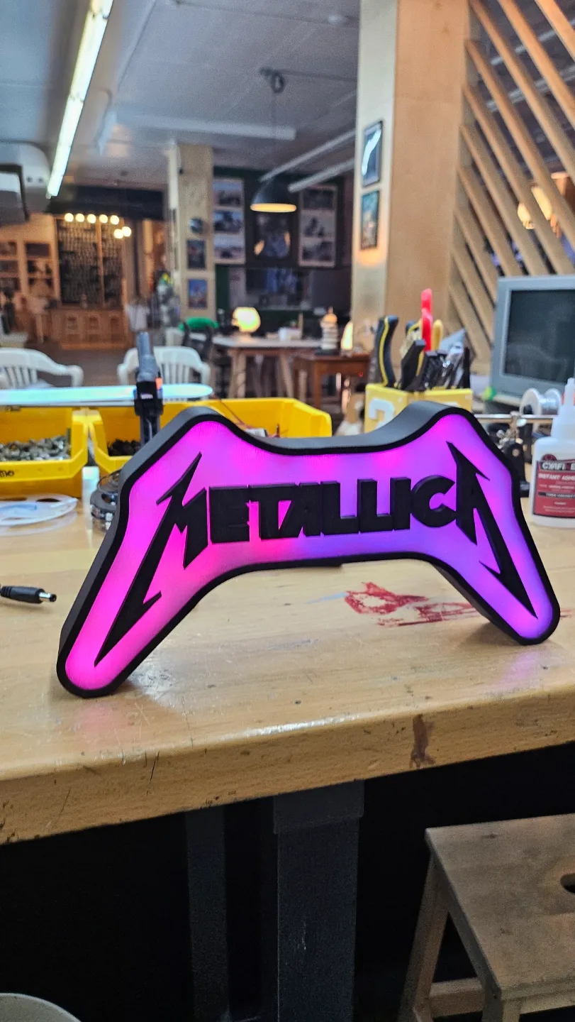 Metallica 3d letters led lightbox by Tommy Gun - MakerWorld