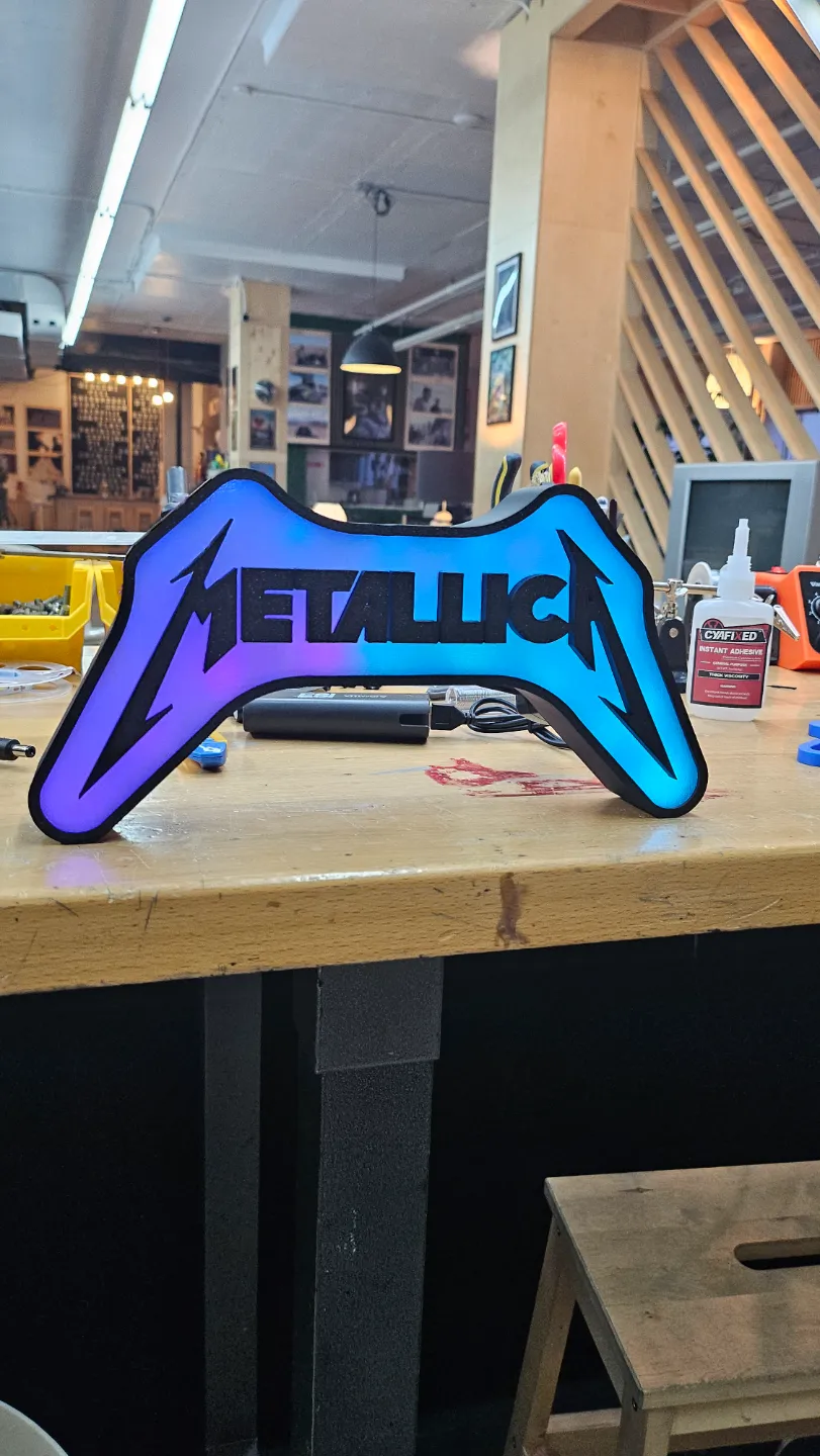 Metallica 3d letters led lightbox by Tommy GunMakerWorld: Download Free ...
