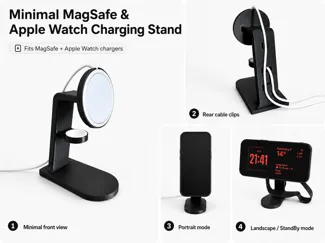 Minimal MagSafe & Apple Watch Charging Stand