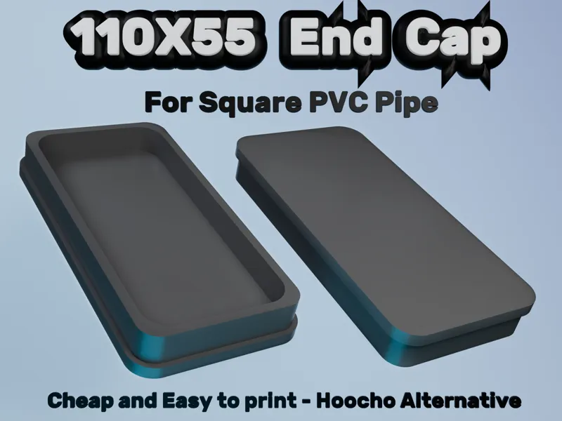 110x55 Squere Pipe End Cap