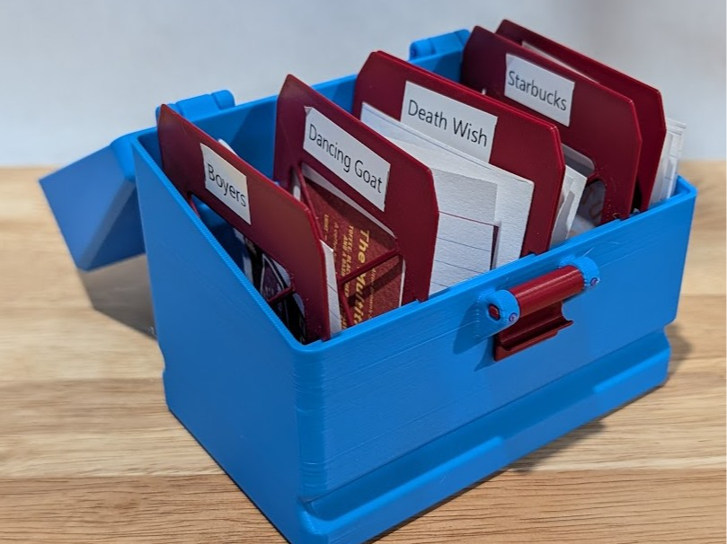 Half Index Card Organizer