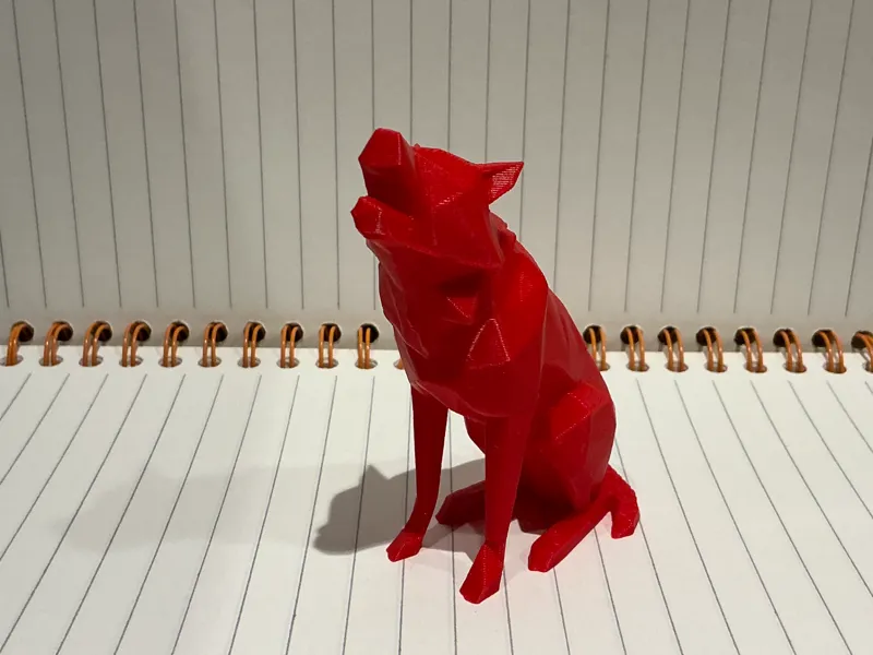 Low Poly Wolf No Supports