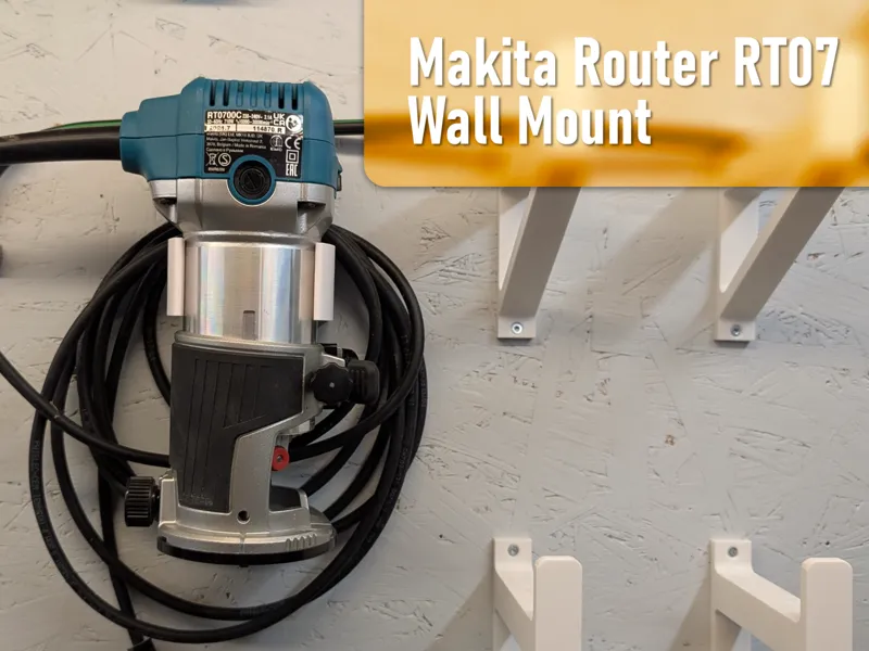 Makita DRT50 / RT07 router wall mount