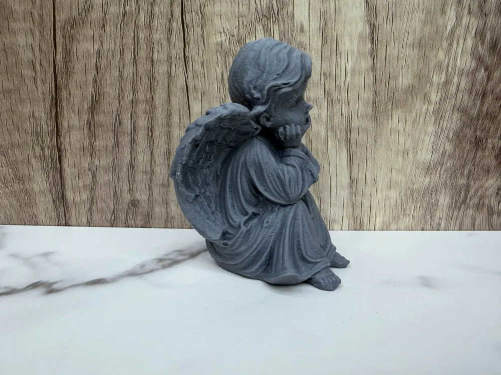 sitting angel 4 - Free 3D Print Model - MakerWorld