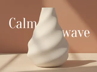 Calm wave vase