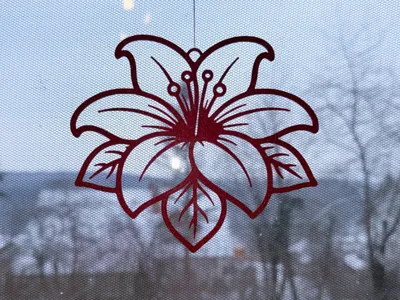 Window picture / Flower window decoration