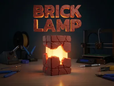 Brick Lamp [Led Kit 001]