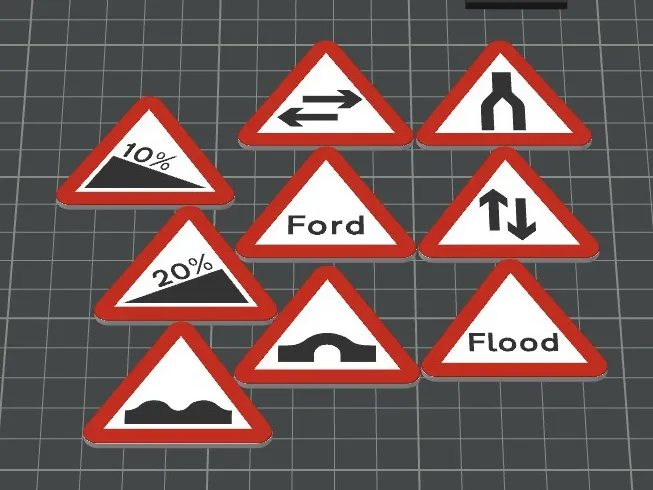Miniature UK traffic signs ADI teaching aid (3)