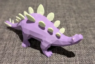 Low Poly Cute Dinosaur (Stegosaurus)