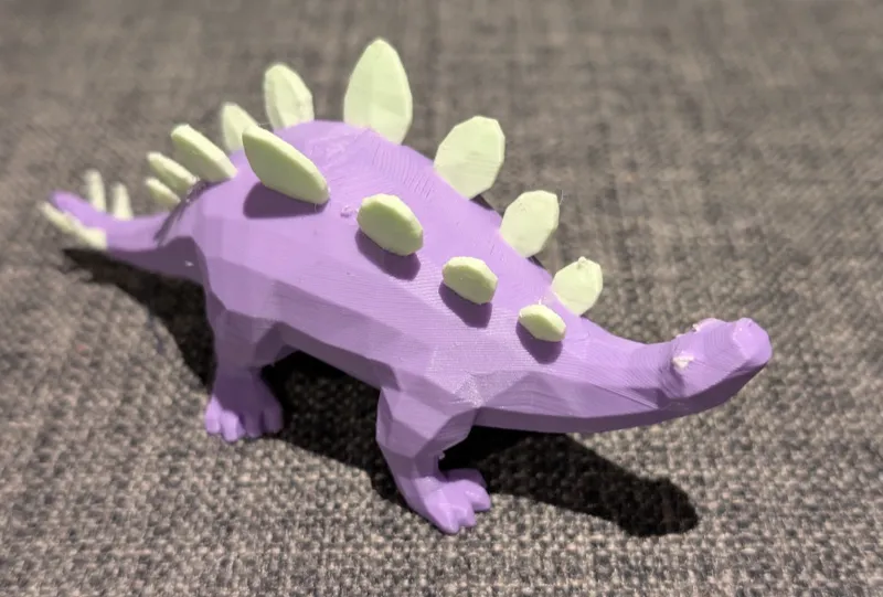 Low Poly Cute Dinosaur (Stegosaurus)