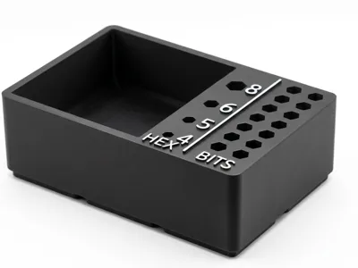 Gridfinity 2x3 Universal Bit & Hex Organizer