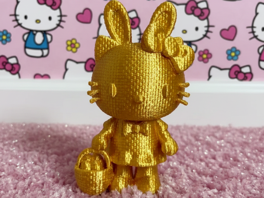 Hello Kitty en version tricotée