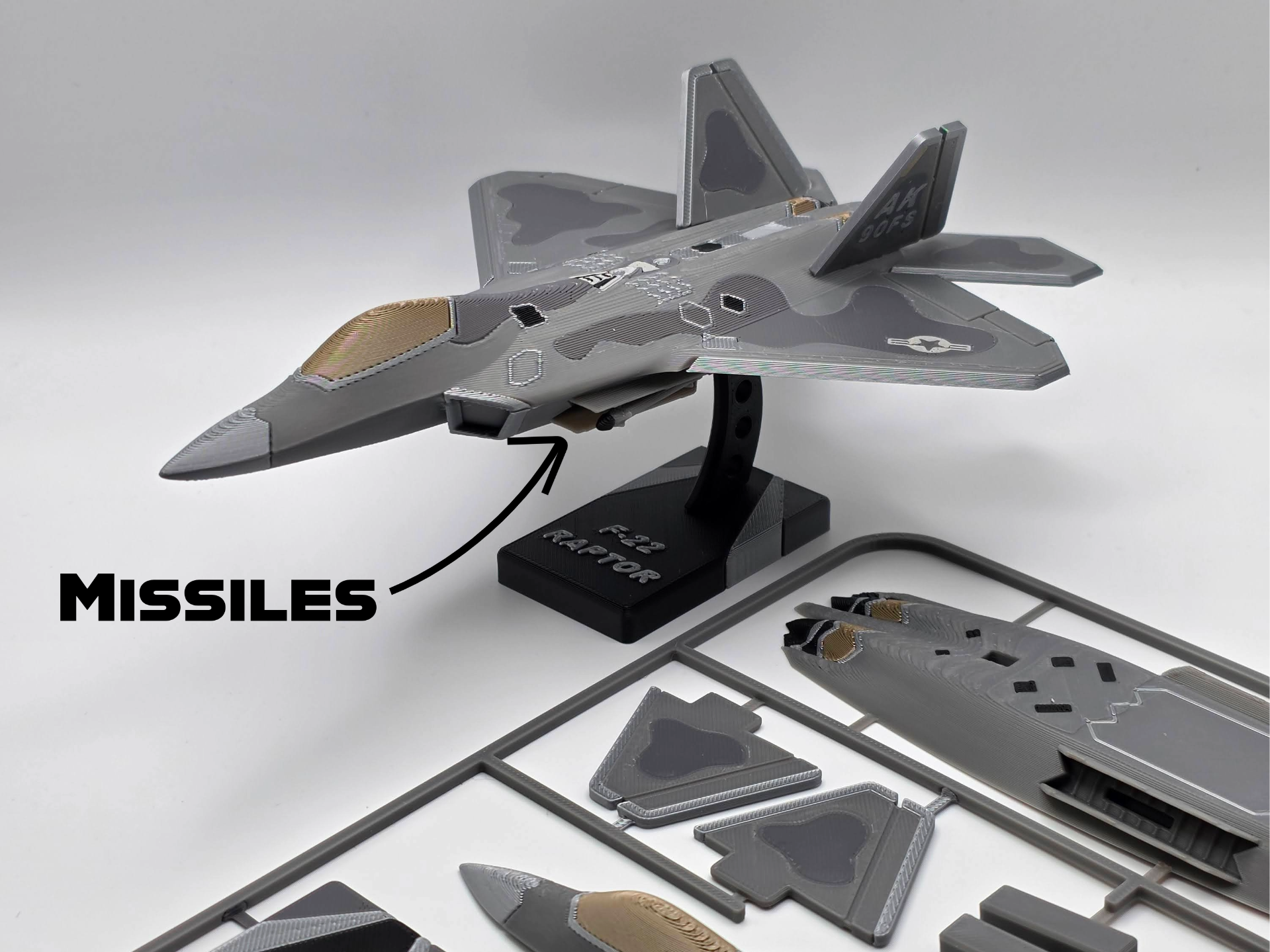 F-22 Raptor Plane Kit Card