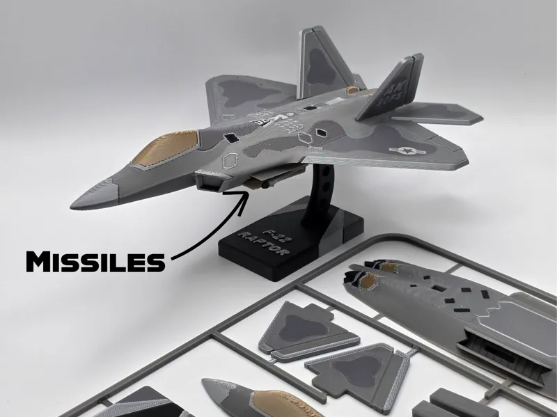 F-22 Raptor Plane Kit Card