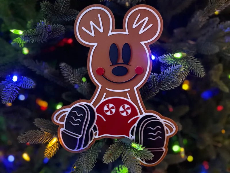 Mickey Gingerbread wall art and ornament 