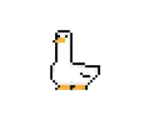 Pixel art duck