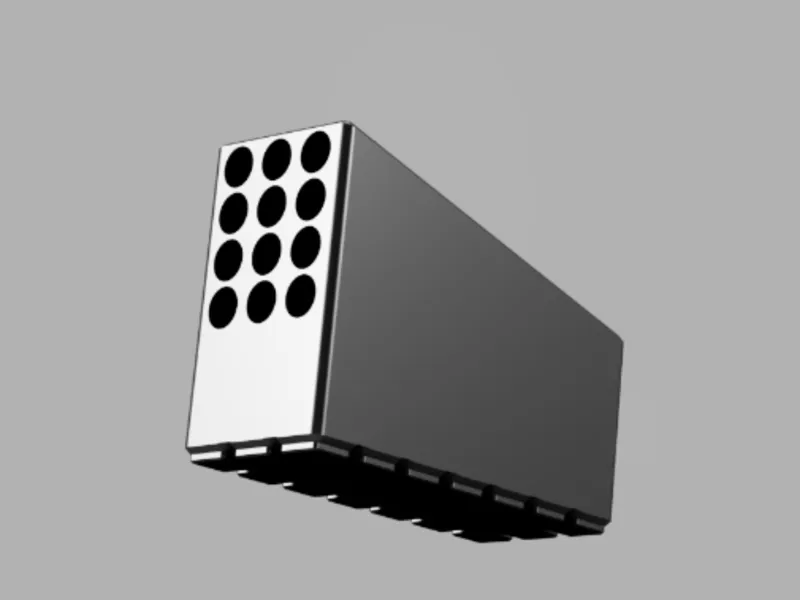 12 hole acrylic pen holder with gridfinity base