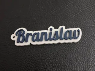 Branislav name keychain
