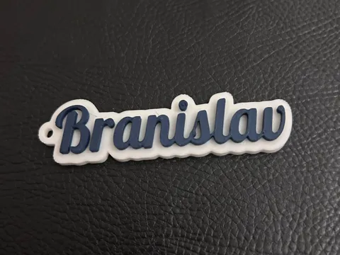 Branislav name keychain