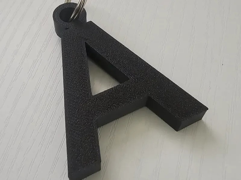Letter A Keyring 