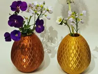 Vase décoratif forme d'œuf de Pâques tressé — photo 1