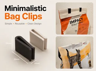 Minimalistic Bag Clips