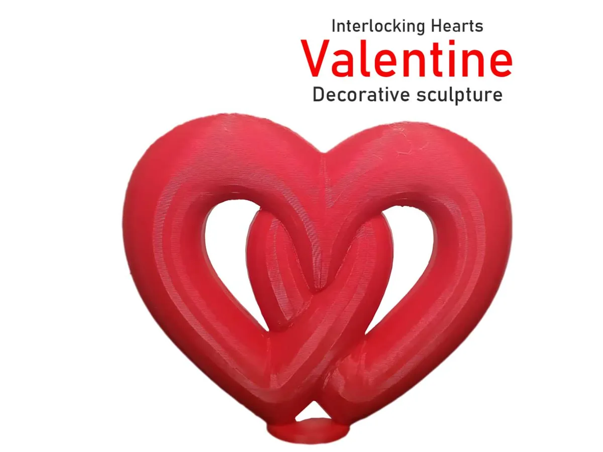 Cœurs entrelacés — décoration Saint-Valentin