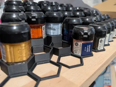 Paint Rack for old hexagonal paints