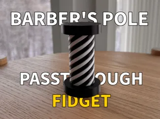Barbers Pole VORTEX Fidget NO AMS & With AMS