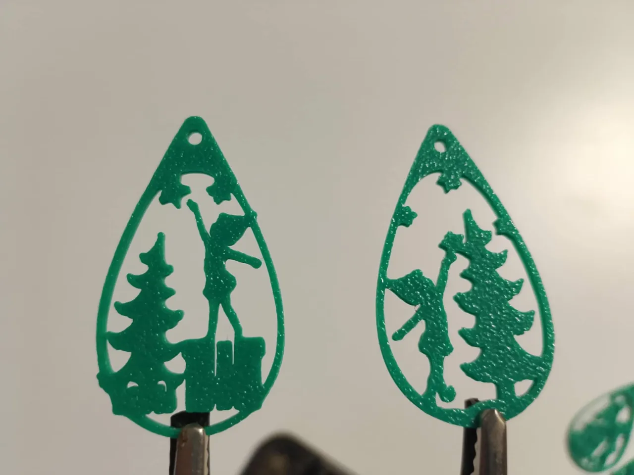 Christmas earrings view 3