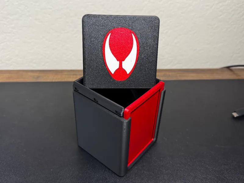 Commander Case Lid - Scarlet Spider Logo