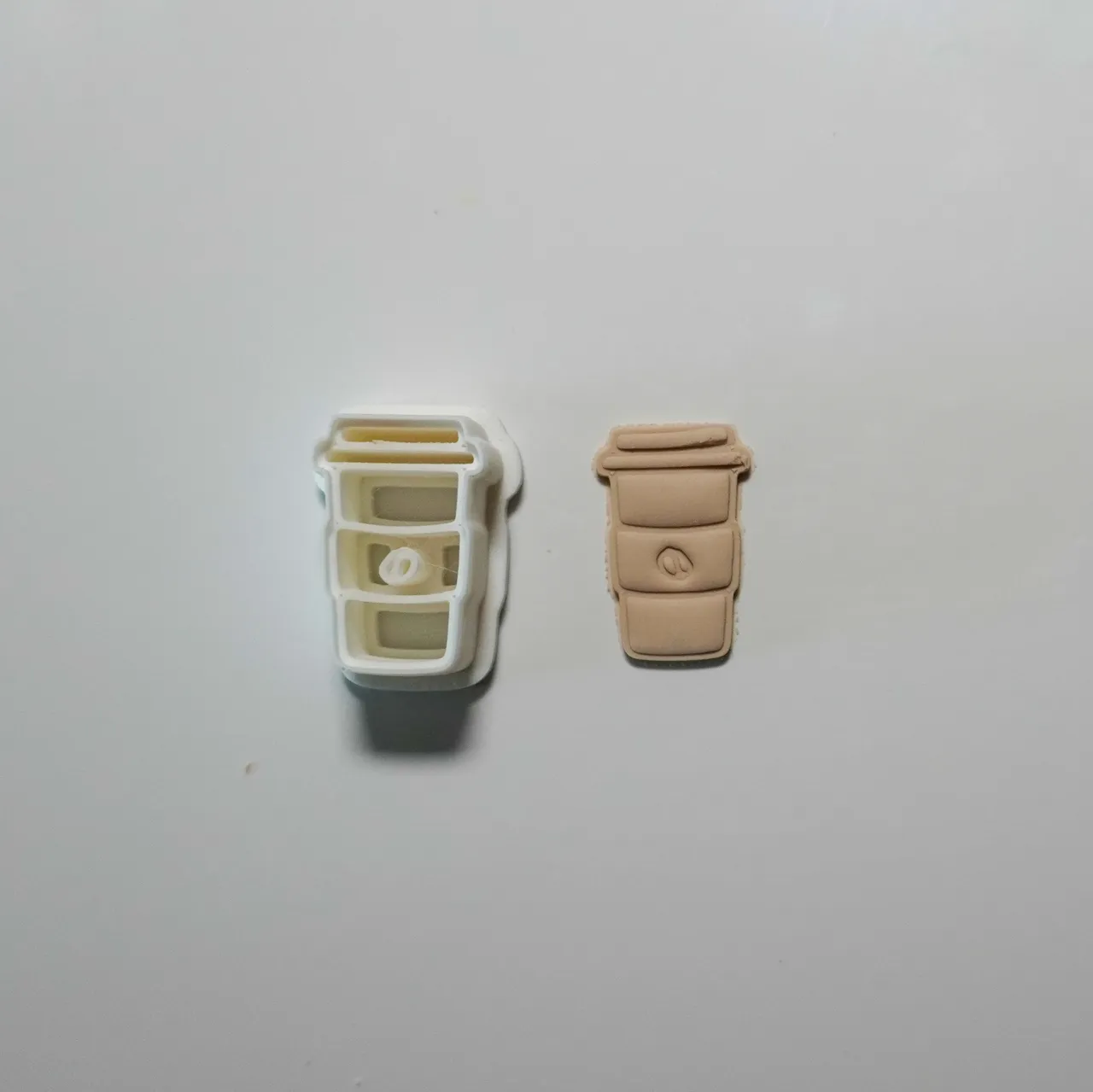 To Go Coffee Polymer Clay Cutter Earrings Necklace view 3