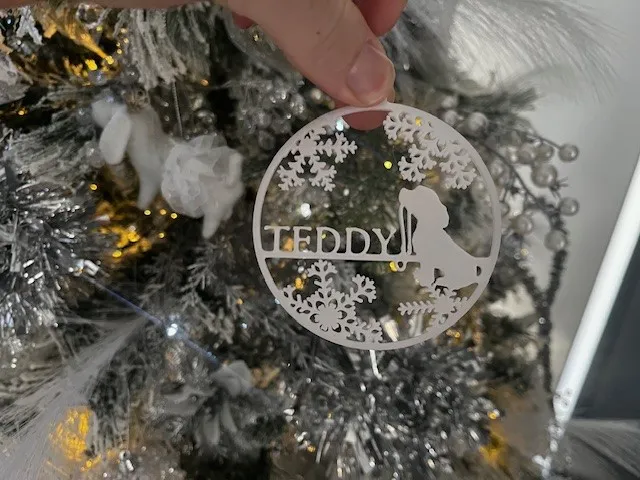 Puppy Christmas Bauble