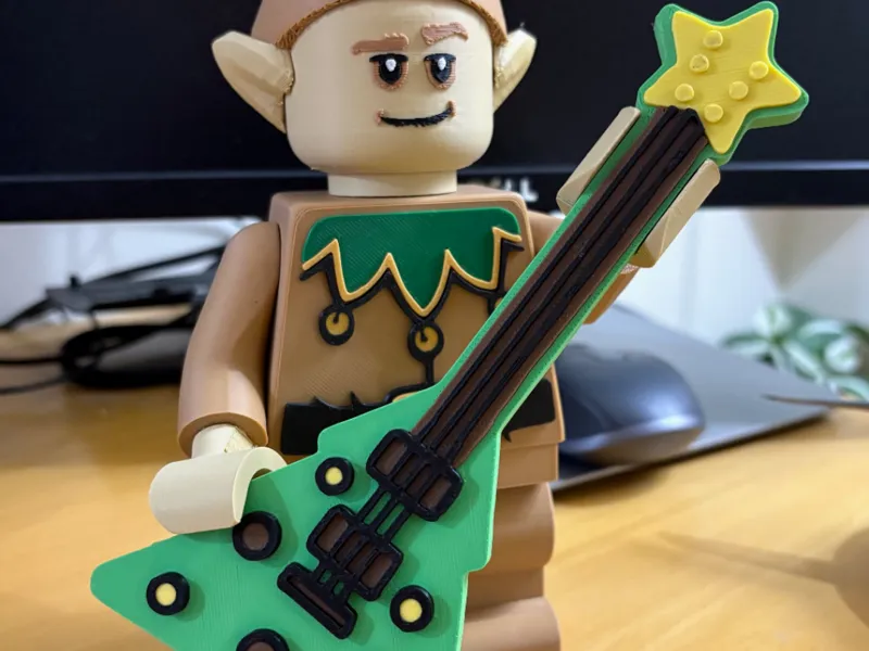 Big Brick Santa Rock Guitar