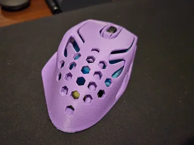 Wireless Mouse 002 - rounded rear - hex holes