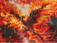 Flexi Phoenix keychain
