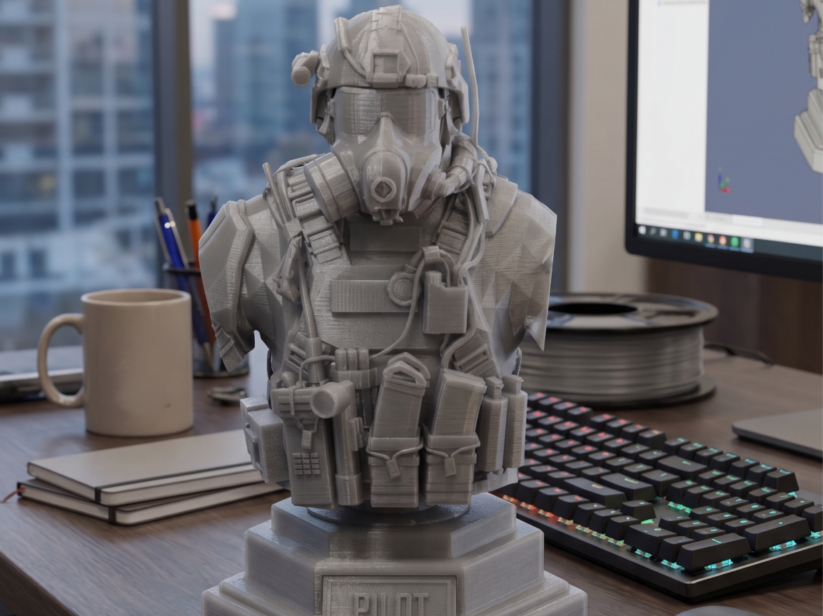 Pilot Hero Bust
