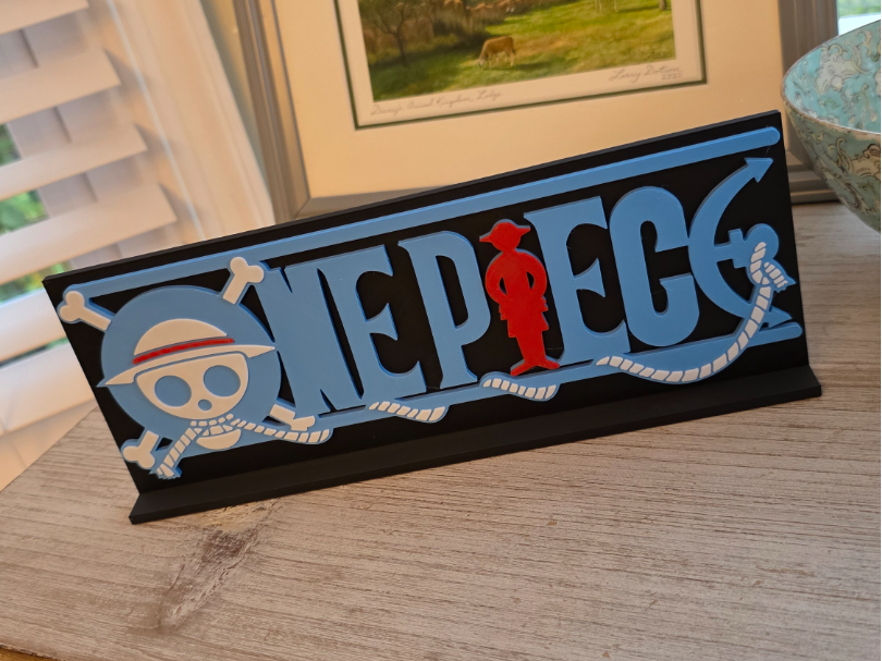 One Piece Logo Display Stand Sign