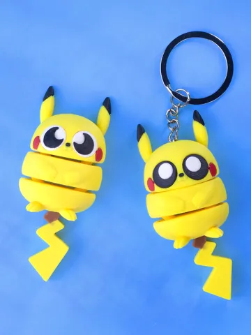 Llavero: EGGO Pikachu -articulated flexi toy and keychain — vista de referencia 2