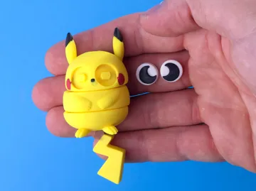Llavero: EGGO Pikachu -articulated flexi toy and keychain — vista de referencia 3