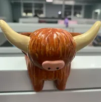 Portemanteau vache des Highlands pour cloison de bureau — photo 2