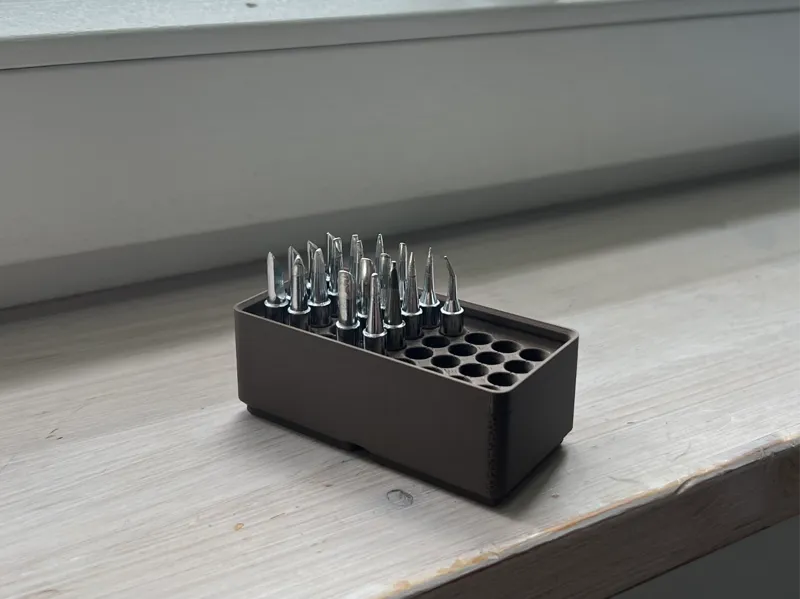 Gridfinity 900M-T Soldering Tip Bin 1x2