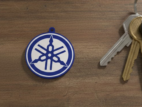 yamaha logo keychain