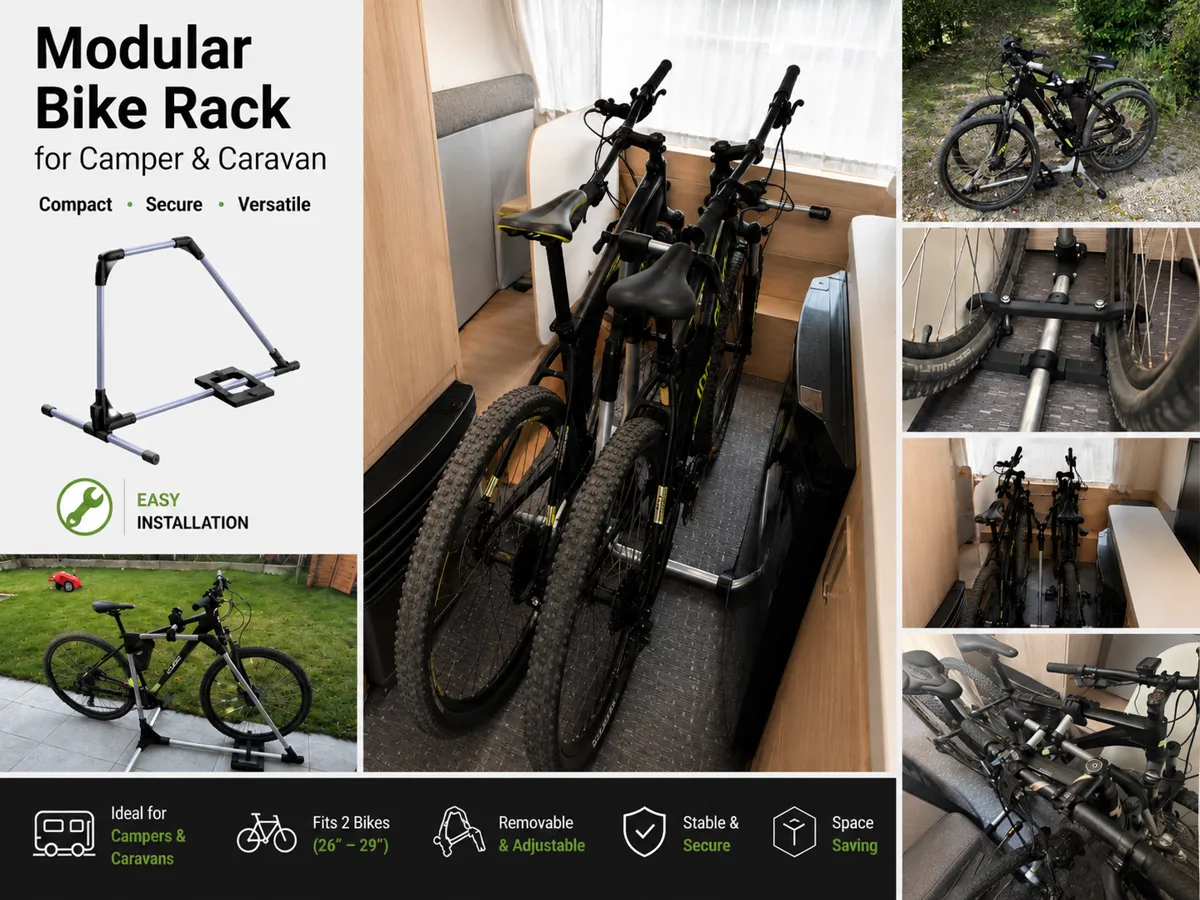 Modular Bike Rack for Camper & Caravan - Free 3D Print Model - MakerWorld
